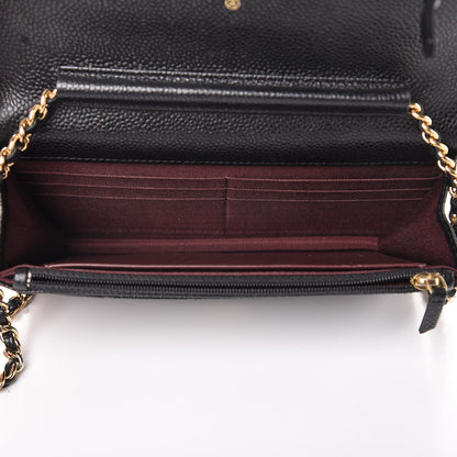 Chanel Caviar Quilted Wallet On Chain WOC Black 5 of 9