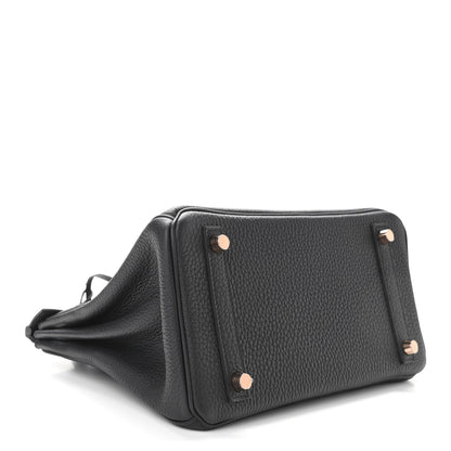 Hermes Togo Birkin 25 Black 5 of 34