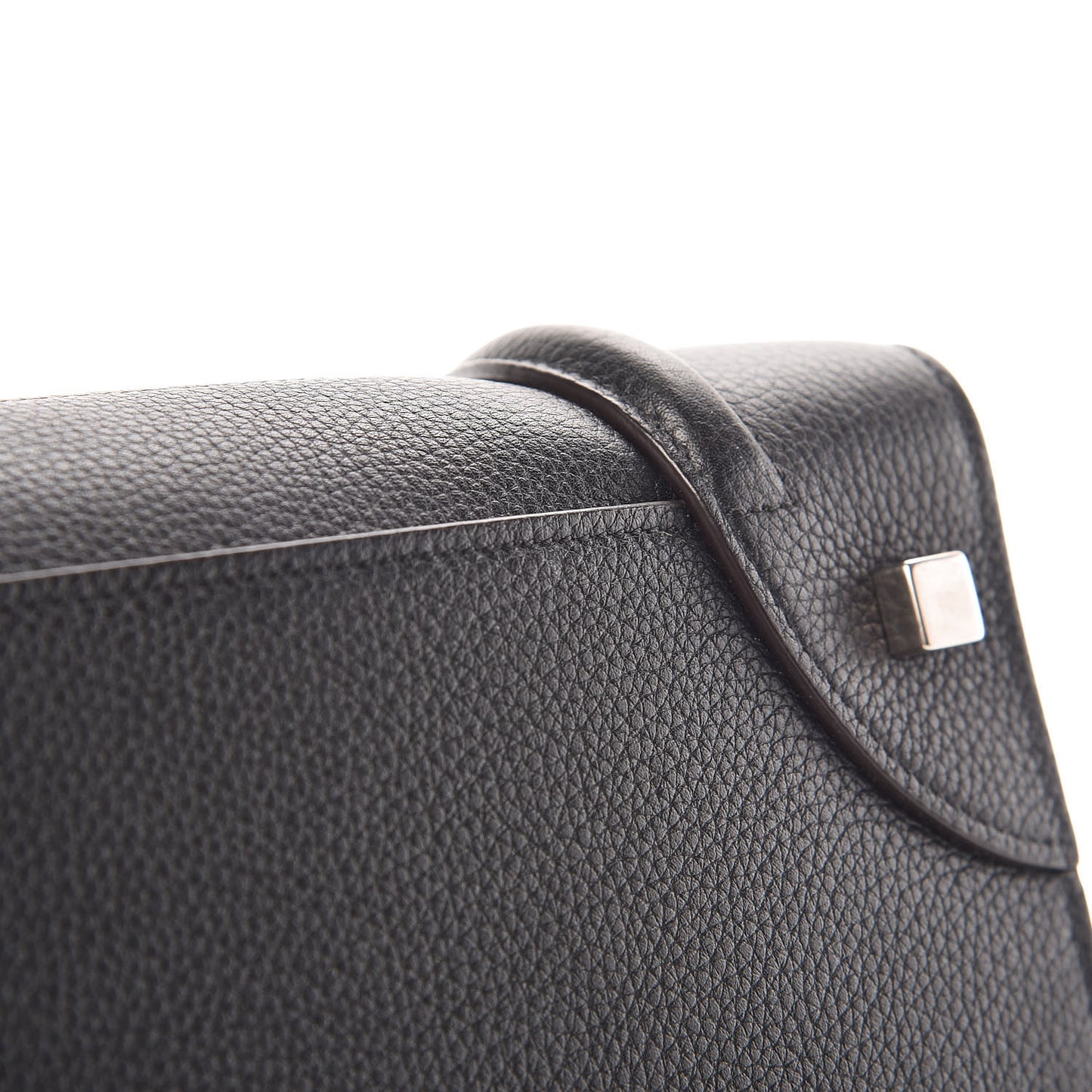 Drummed Calfskin Mini Luggage Black