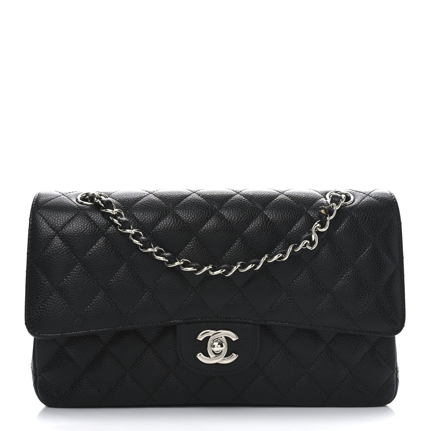 Chanel Caviar Quilted Medium Double Flap Black 1 of 10