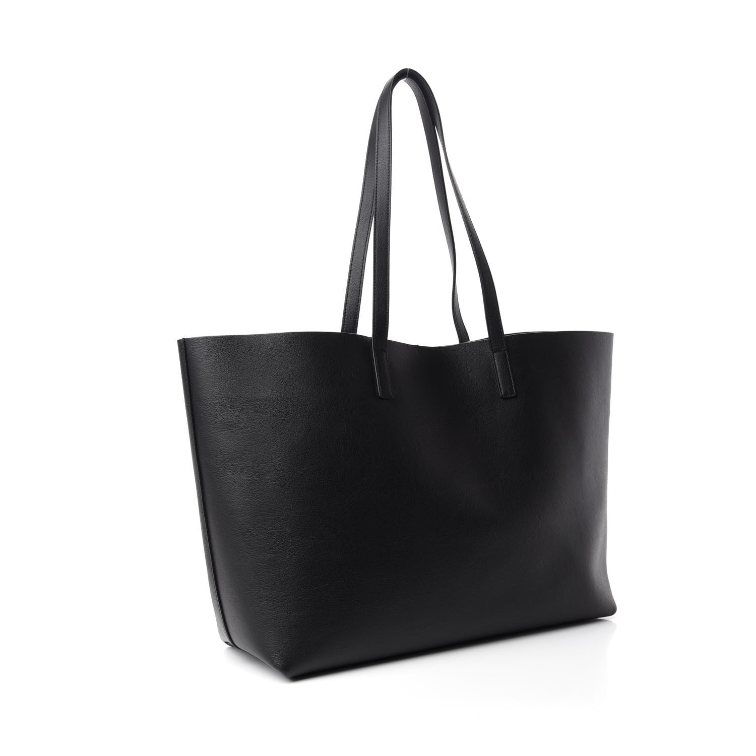 Saint Laurent Calfskin Large Shopping Tote Black 3 of 10