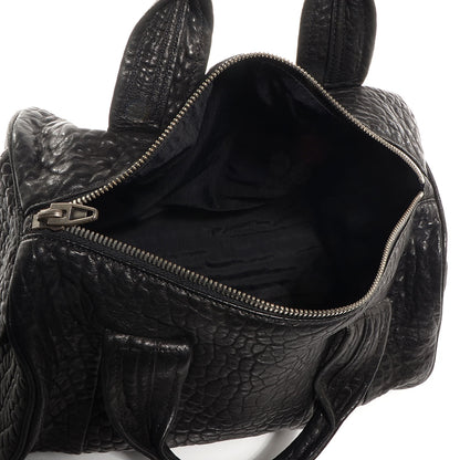 Alexander Wang Pebbled Lambskin Rocco Black with Silver Hardware 5 of 7