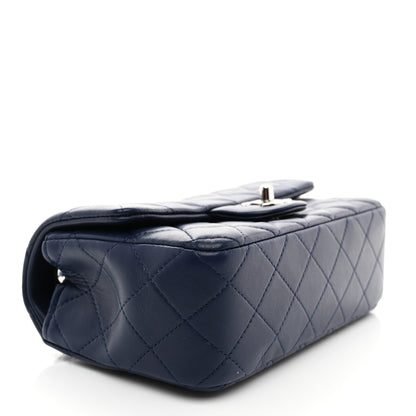Chanel Lambskin Quilted Mini Rectangular Flap Dark Blue 4 of 10