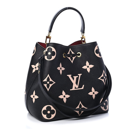 Louis Vuitton Empreinte Monogram Giant Neonoe MM Black Beige 4 of 14
