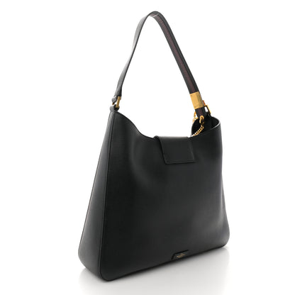 Valentino Garavani Grainy Calfskin VSling Hobo Bag Black 3 of 11