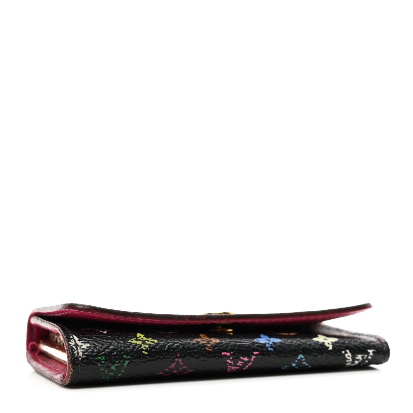 Monogram Multicolor Multicles 4 Key Holder Black Grenade