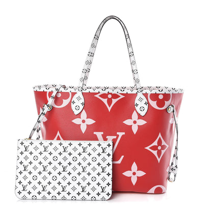 Louis Vuitton Monogram Giant Neverfull MM Rouge 1 of 10