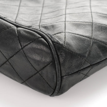 Chanel Lambskin Quilted CC Tassel Shoulder Flap Bag Black 9 of 9