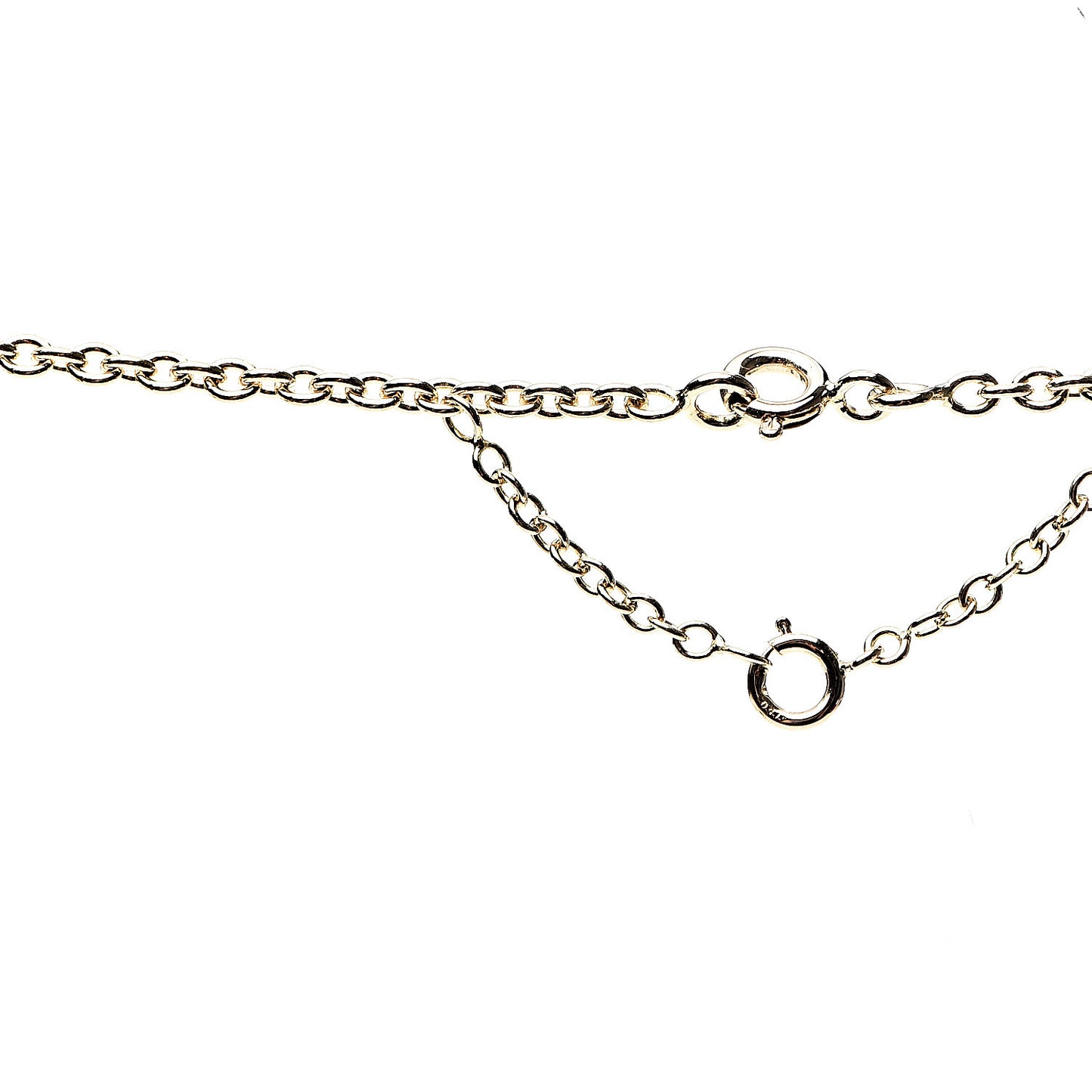 18K Pink Yellow White Gold Sweet Trinity Drop Necklace