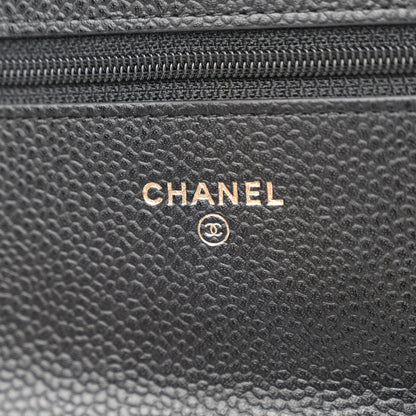 Chanel Caviar Quilted Wallet on Chain WOC Black 6 of 11