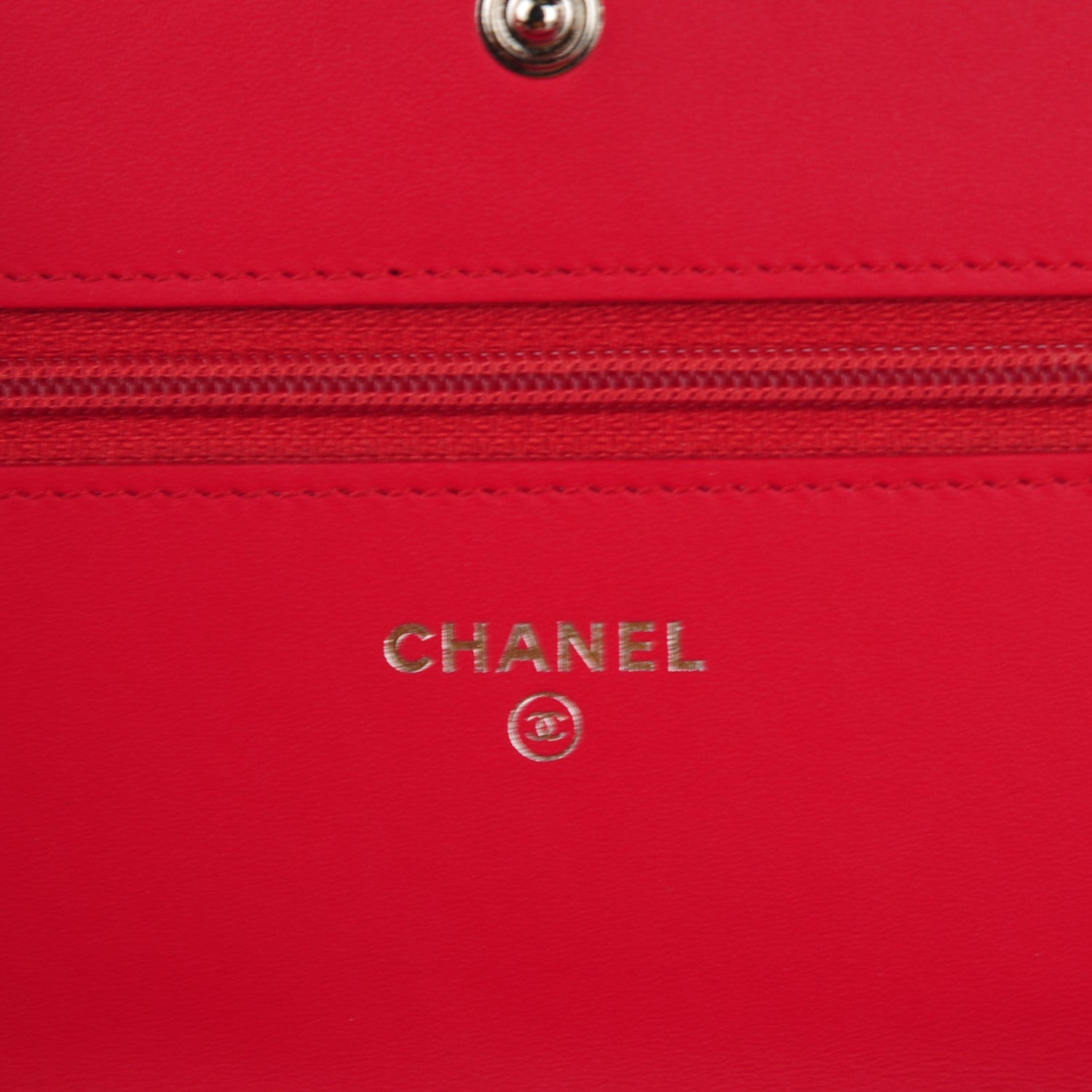Chanel Patent Calfskin Quilted Boy Wallet On Chain WOC Red 5 of 8