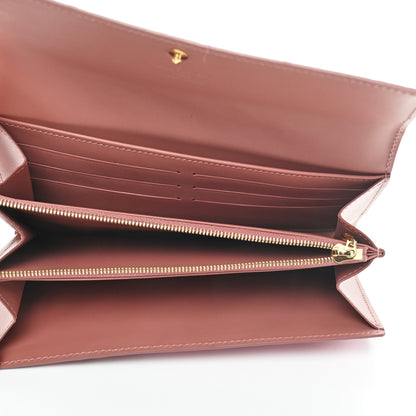 Louis Vuitton Vernis Ikat Sarah Wallet Rose Velours 5 of 6