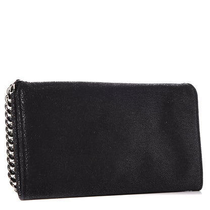 Stella McCartney Shaggy Deer Falabella Flap Wallet Black 3 of 9