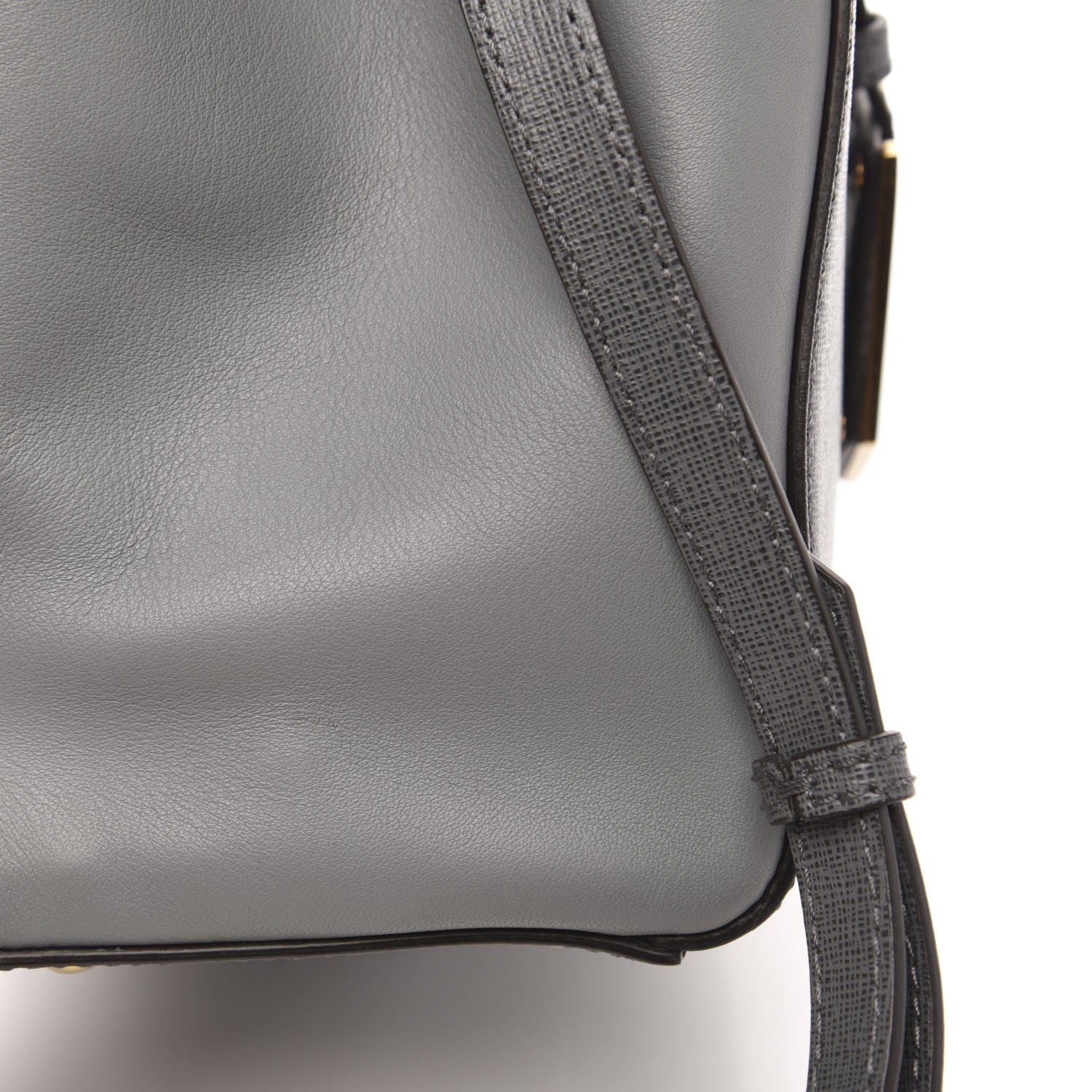 Fendi Vitello Elite Petite 2Jours Tote Grigio Grigio Chiaro 11 of 11