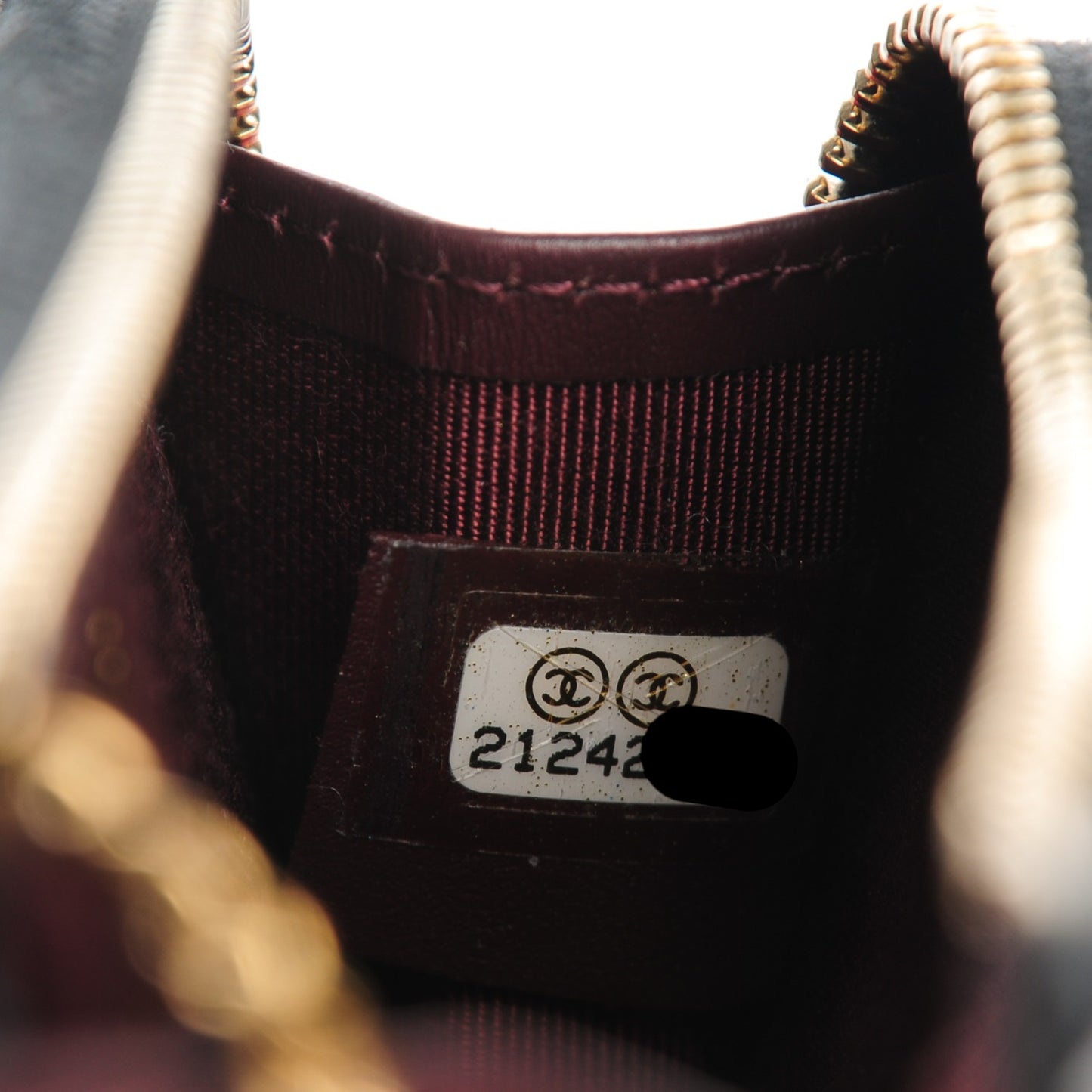 Caviar Quilted Key Holder Case Black