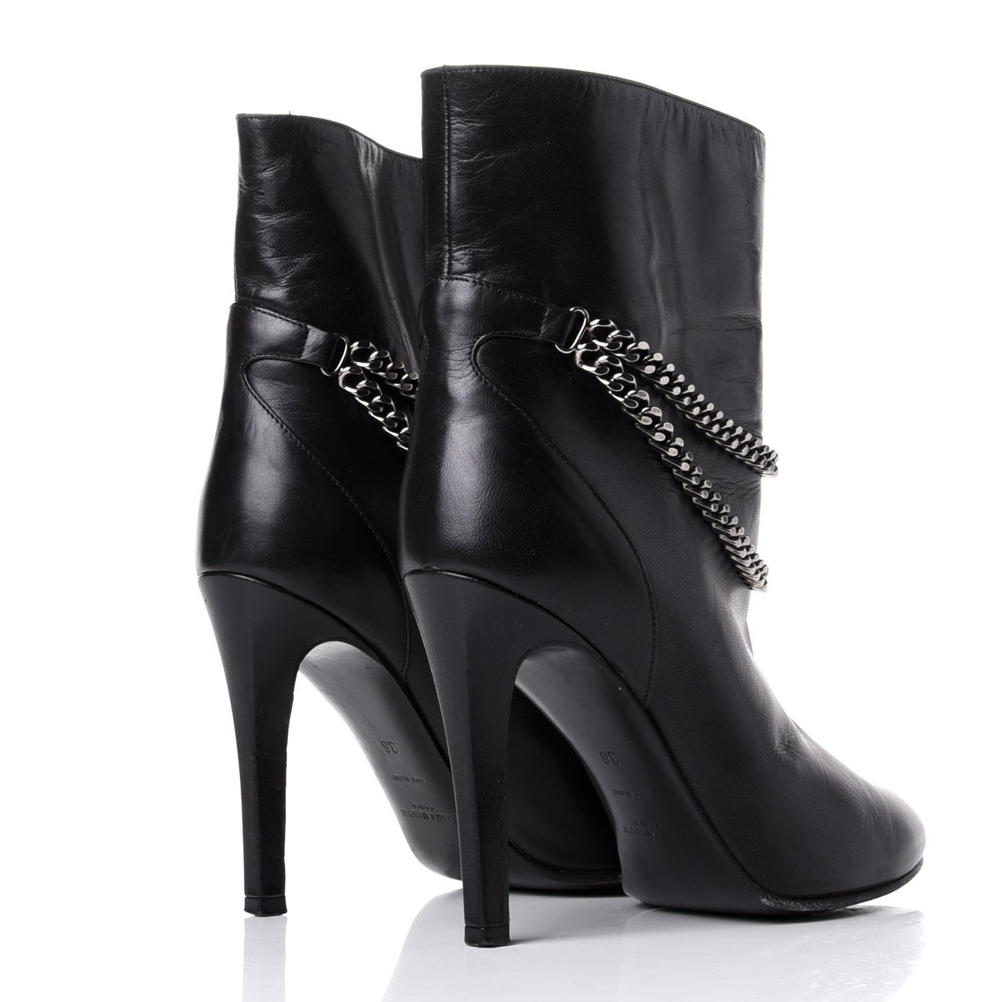 Calfskin Debbie 100 Ankle Boots 36 Black