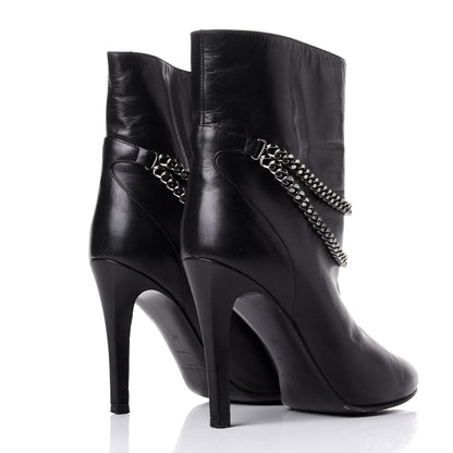 Saint Laurent Calfskin Debbie 100 Ankle Boots 36 Black 4 of 10