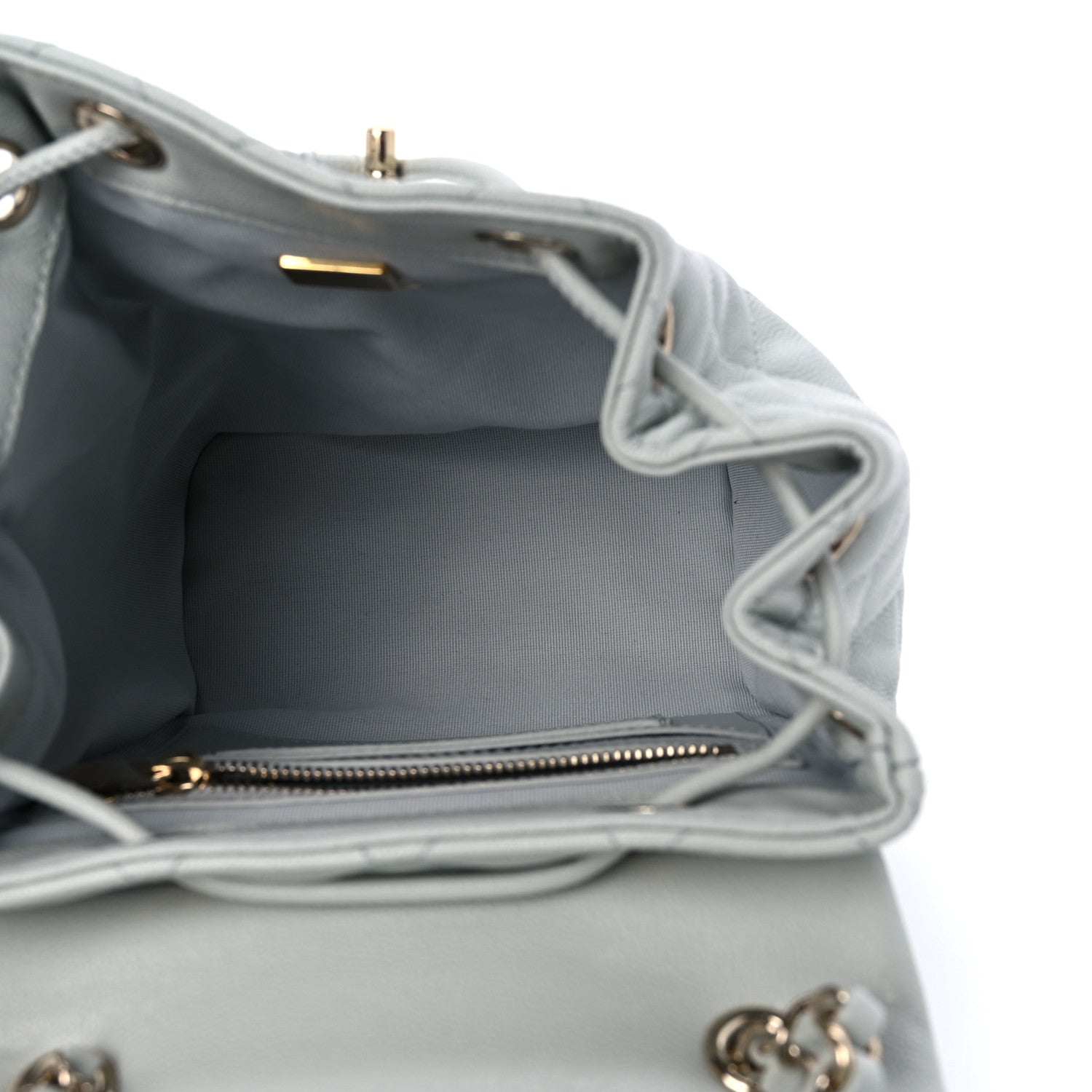 Chanel Caviar Quilted Mini Urban Spirit Backpack Light Blue 4 of 9