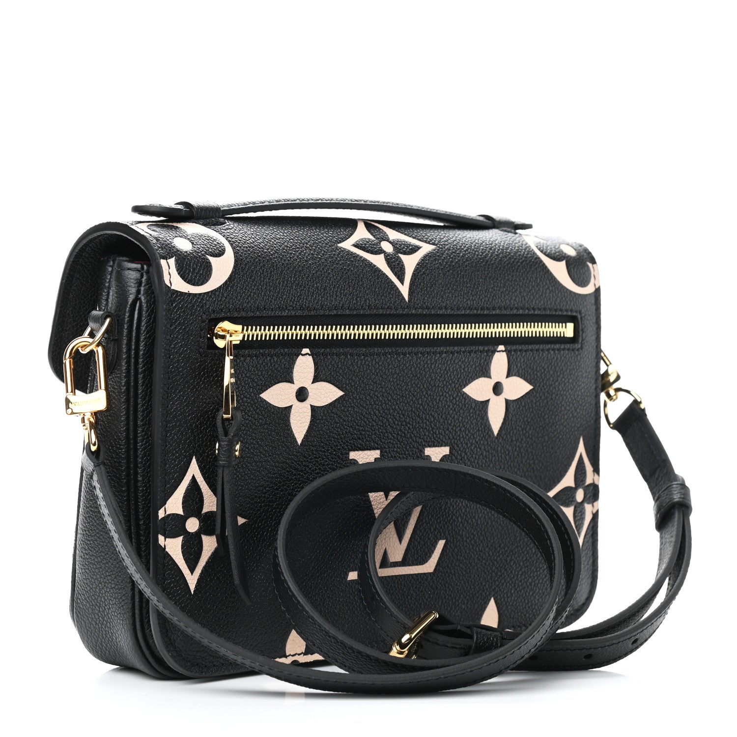 Louis Vuitton Empreinte Monogram Giant Pochette Metis Black Beige 3 of 8
