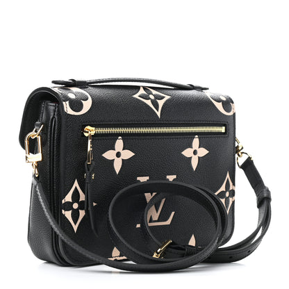 Louis Vuitton Empreinte Monogram Giant Pochette Metis Black Beige 3 of 8
