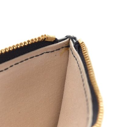 Chloe Smooth Calfskin Logo Vick Zip Card Case Full Blue 9 of 10