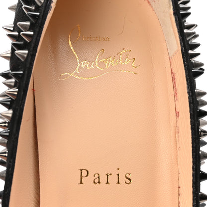 Christian Louboutin Veau Velours Studded Escarpic 100 Pumps 39.5 Black 7 of 8