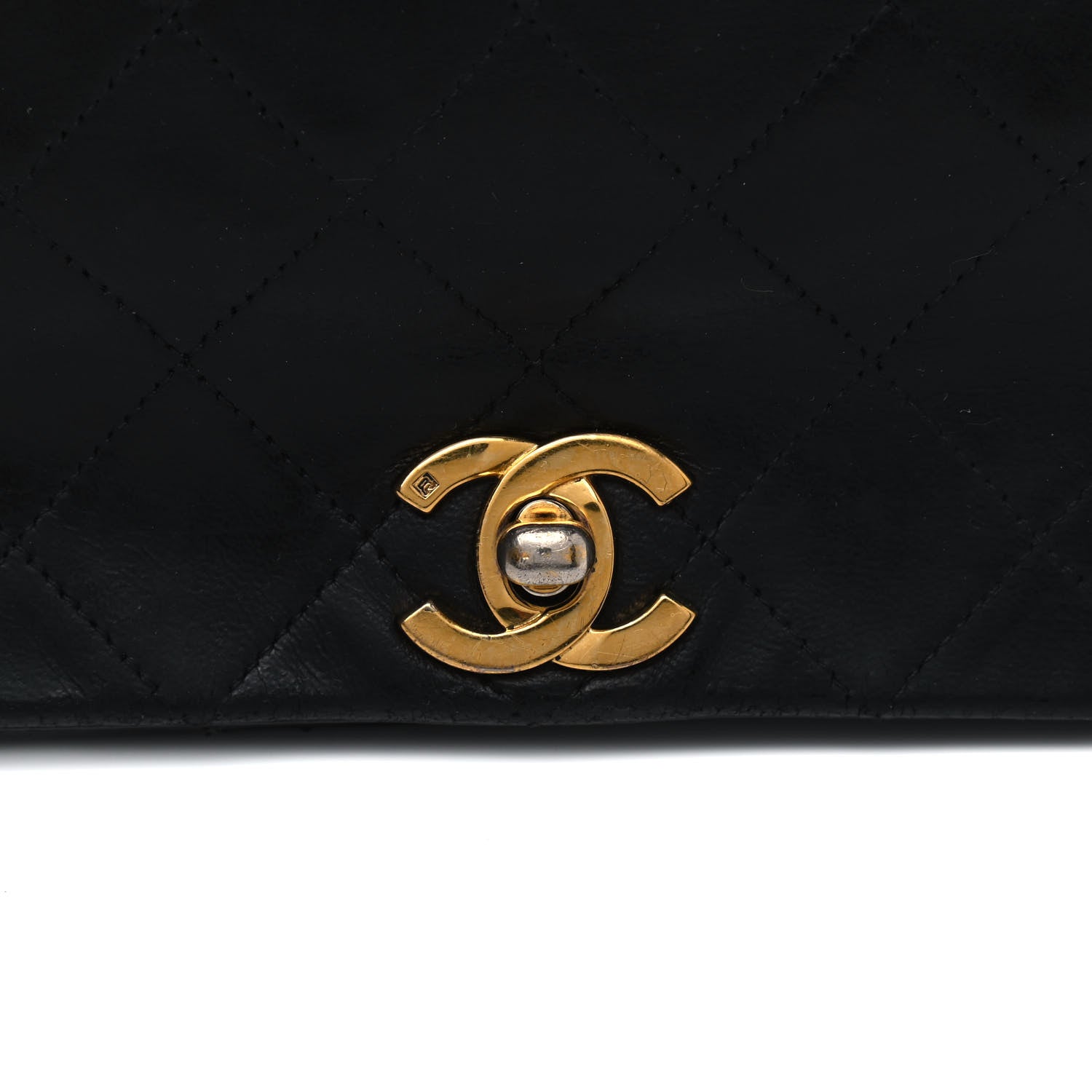Chanel Lambskin Quilted Small Single Flap Black 12 of 14