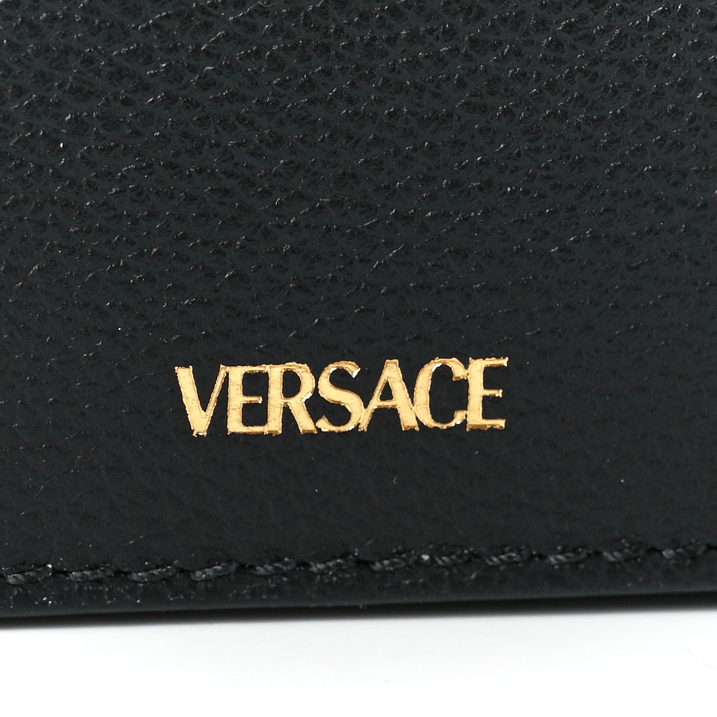 Grained Calfskin La Medusa Flap Shoulder Bag Black