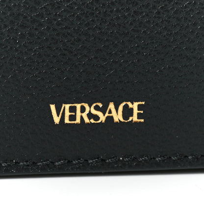 Versace Grained Calfskin La Medusa Flap Shoulder Bag Black 8 of 12