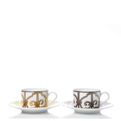 Hermes Porcelain Balcon du Guadalquivir Tea Cup and Saucer Set of 2 1 of 7