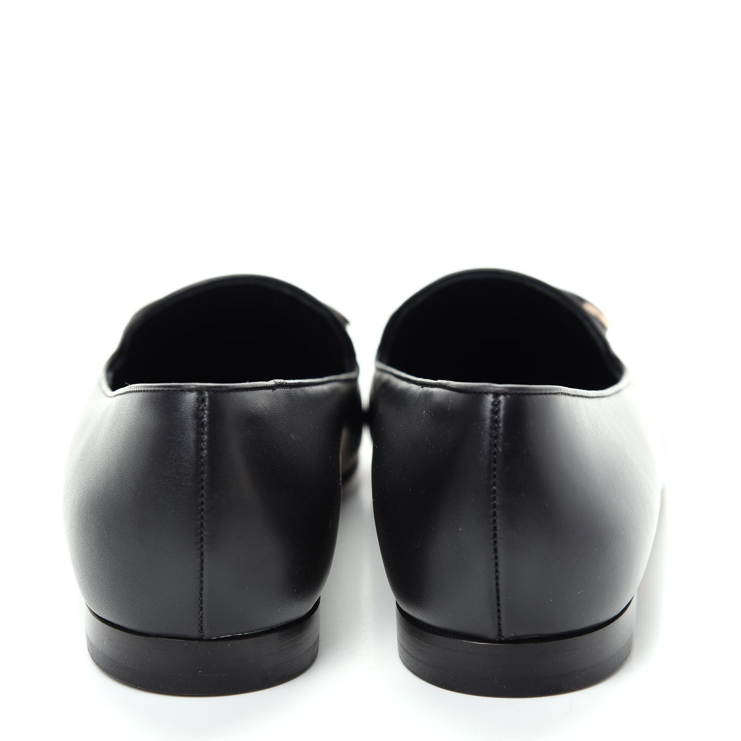 Valentino Garavani Nappa Vlogo Loafers 38 Black 7 of 10