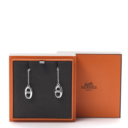 Hermes Sterling Silver Farandole Drop Earrings 5 of 5