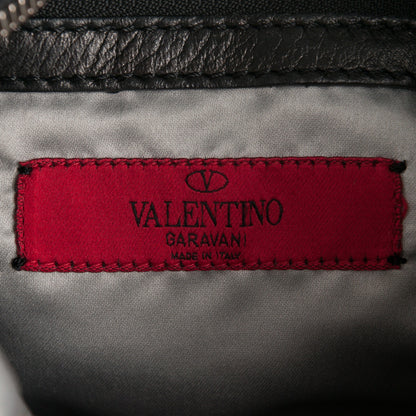 Valentino Garavani Nappa Ruffle Hobo Black 6 of 9