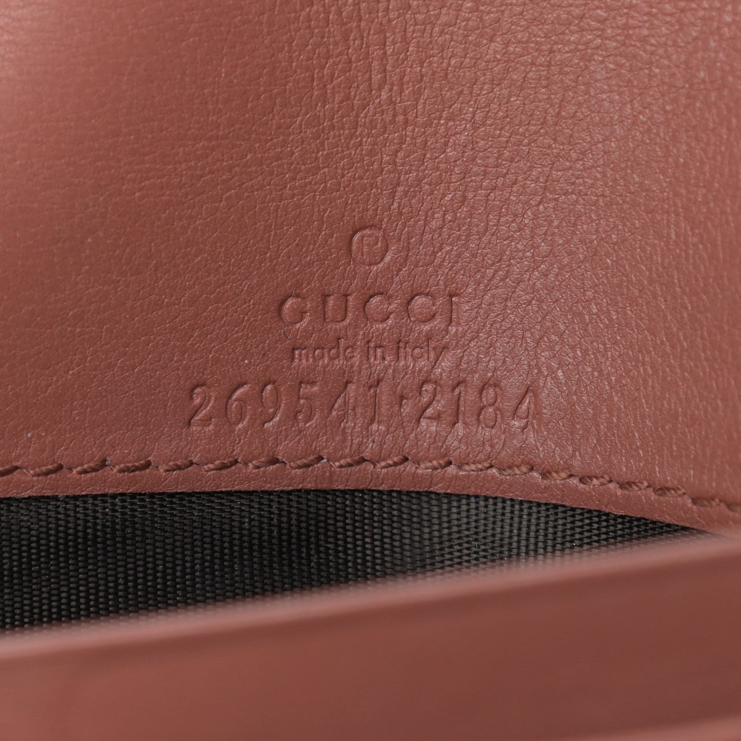 Gucci Guccissima Dice Chain Wallet Nude Pink 6 of 11