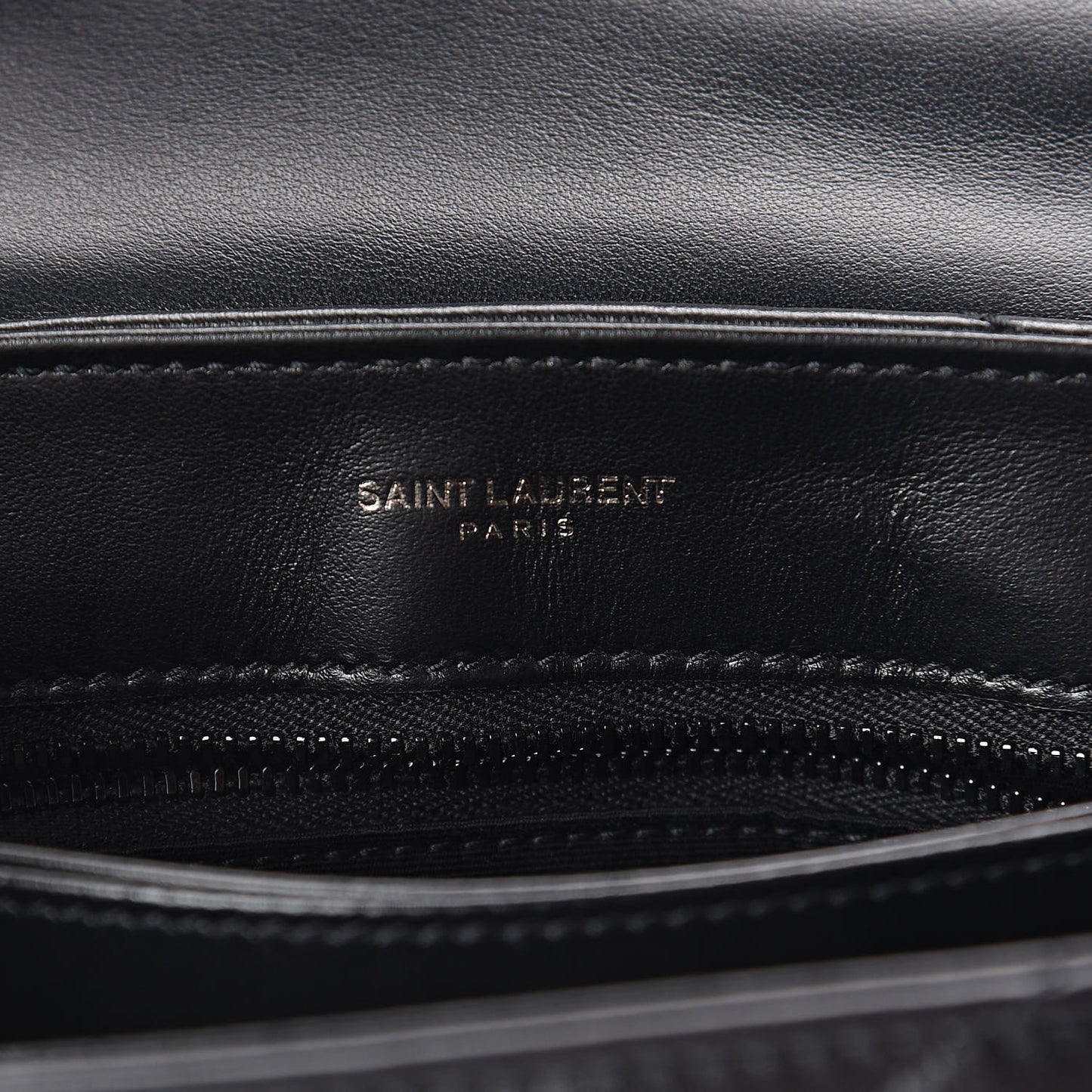 Calfskin Y Quilted Monogram Toy Loulou Crossbody Bag Black