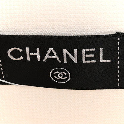 Chanel Terry Cotton CC Beach Tote Towel Set Black White 7 of 10