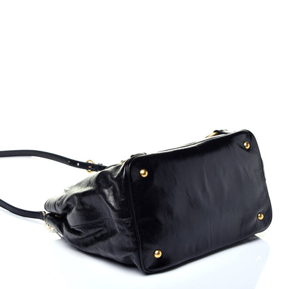 Miu Miu Vitello Shine Tote Black 4 of 10