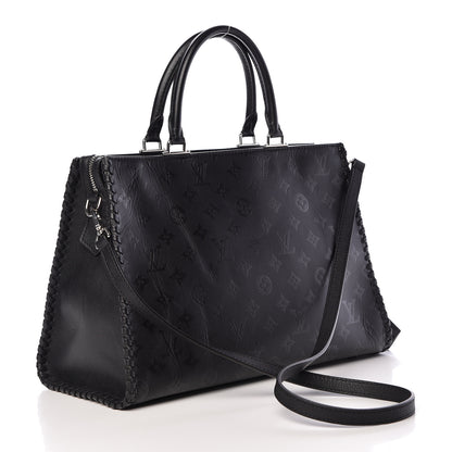 Louis Vuitton Monogram Cuir Plume Very Zipped Tote Black 3 of 14