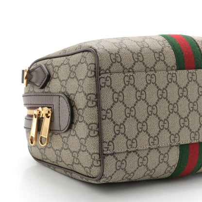 Gucci GG Supreme Monogram Web Small Ophidia Top Handle Bag Beige Ebony 9 of 10