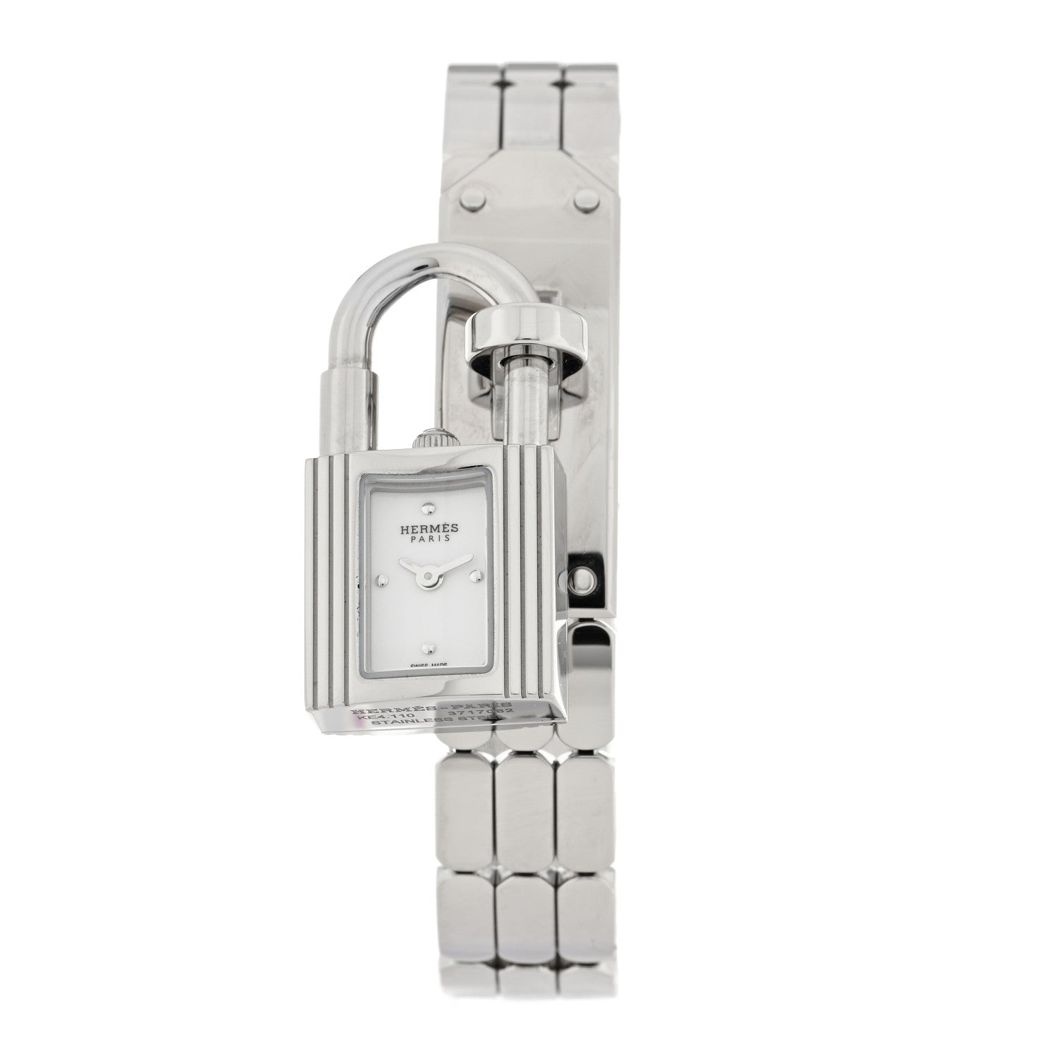 Hermes Stainless Steel 16mm Kelly Quartz Watch 1 of 6