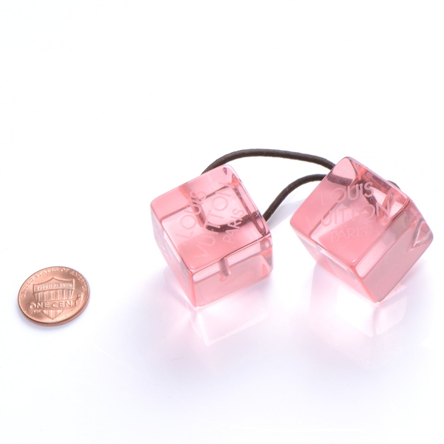 Louis Vuitton Resin Hair Cubes Pink 2 of 5