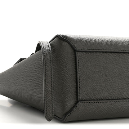 Celine Grained Calfskin Nano Belt Bag Grey 10 of 13