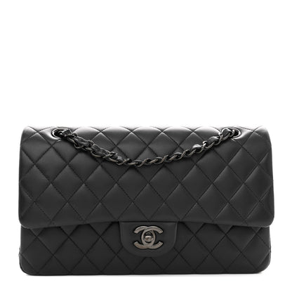 Chanel Lambskin Quilted Medium Double Flap So Black 1 of 11