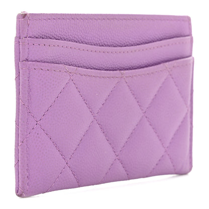 Chanel Caviar Quilted Card Holder Purple 3 of 8