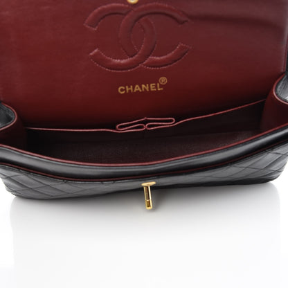 Chanel Lambskin Quilted Medium Double Flap Black 5 of 11