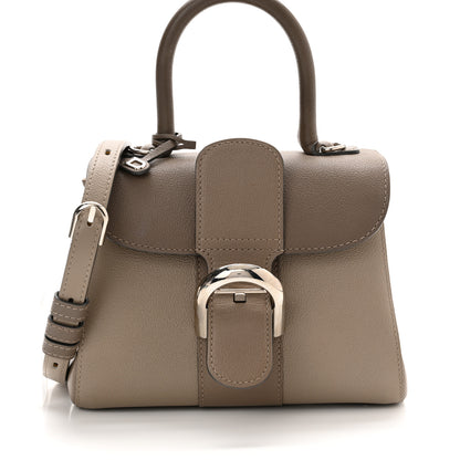Delvaux Grained Calfskin Mini Brillant Satchel Camaieux Tourterelle 9 of 12