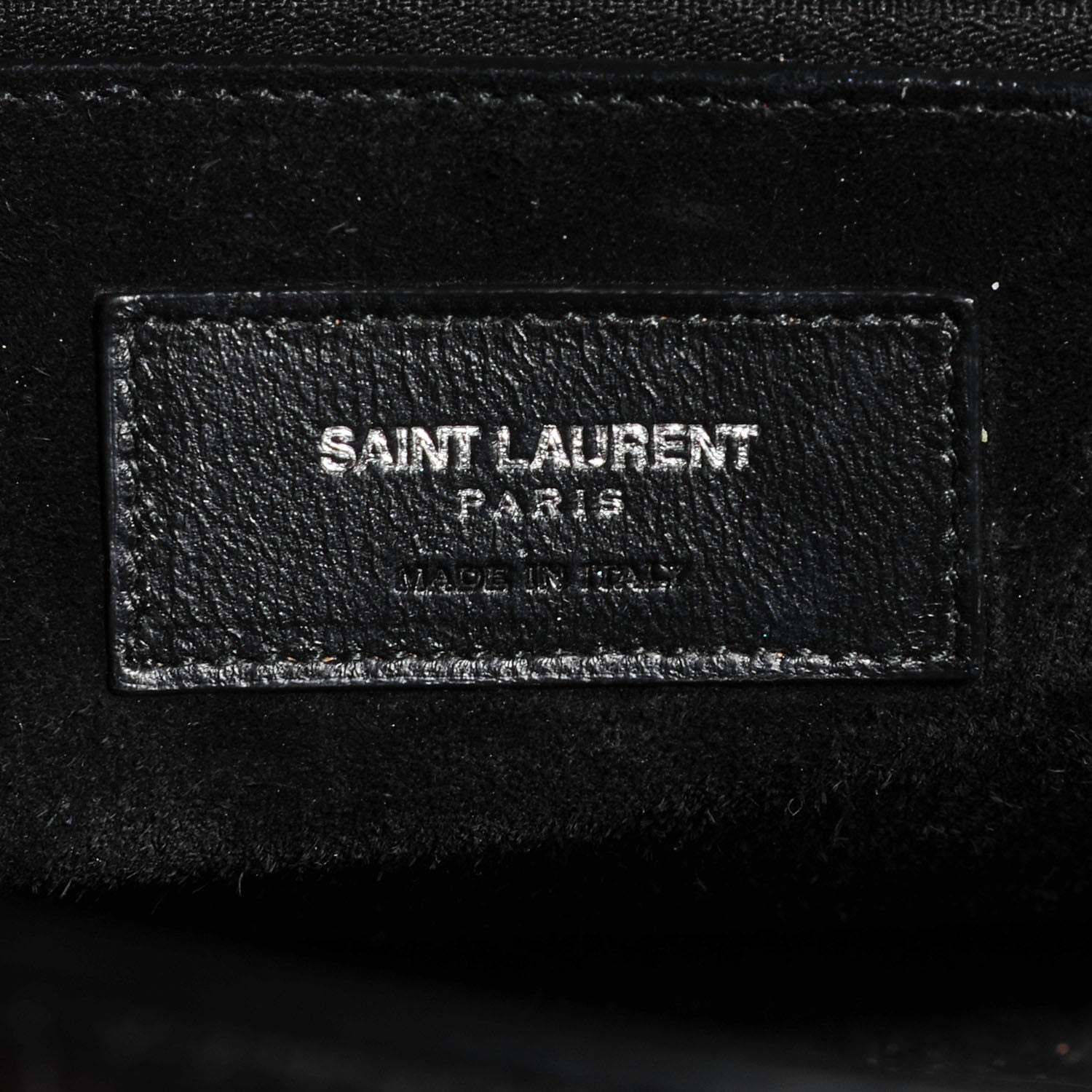 Saint Laurent Calfskin Crocodile Embossed Small Sac de Jour Black 6 of 7