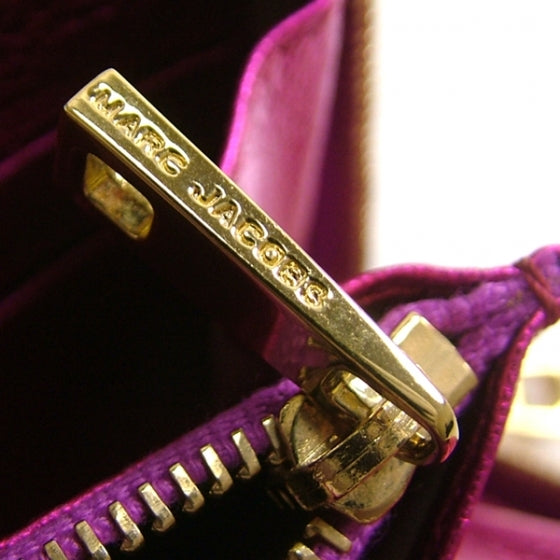 The Single Wallet Metallic Fuchsia