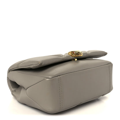 Bulgari Calfskin Matelasse Mini Serpenti Cabochon Crossbody Bag Grey 4 of 11