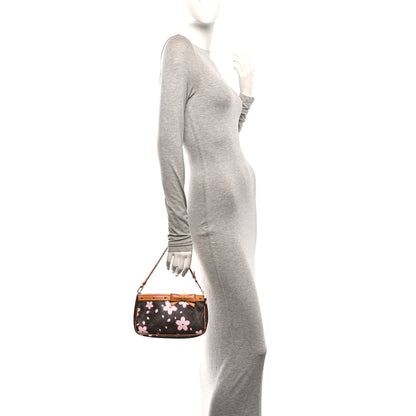 Louis Vuitton Monogram Cherry Blossom Pochette Accessories Brown 2 of 10